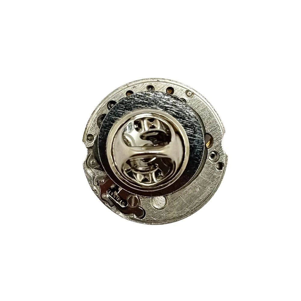 Steampunk Watch Mechanism Brass Lapel Pin for Men