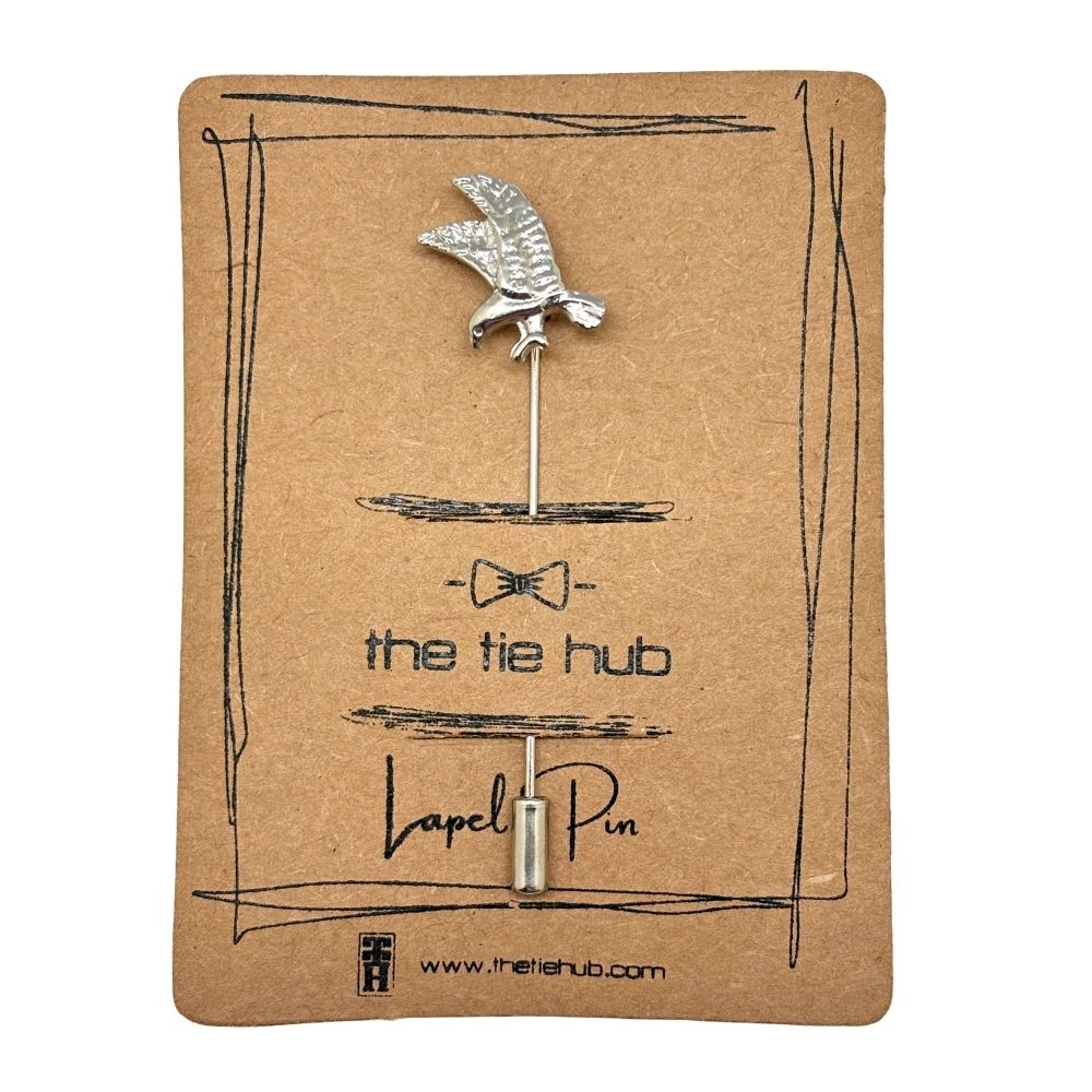Silver Lapel Pin for Men