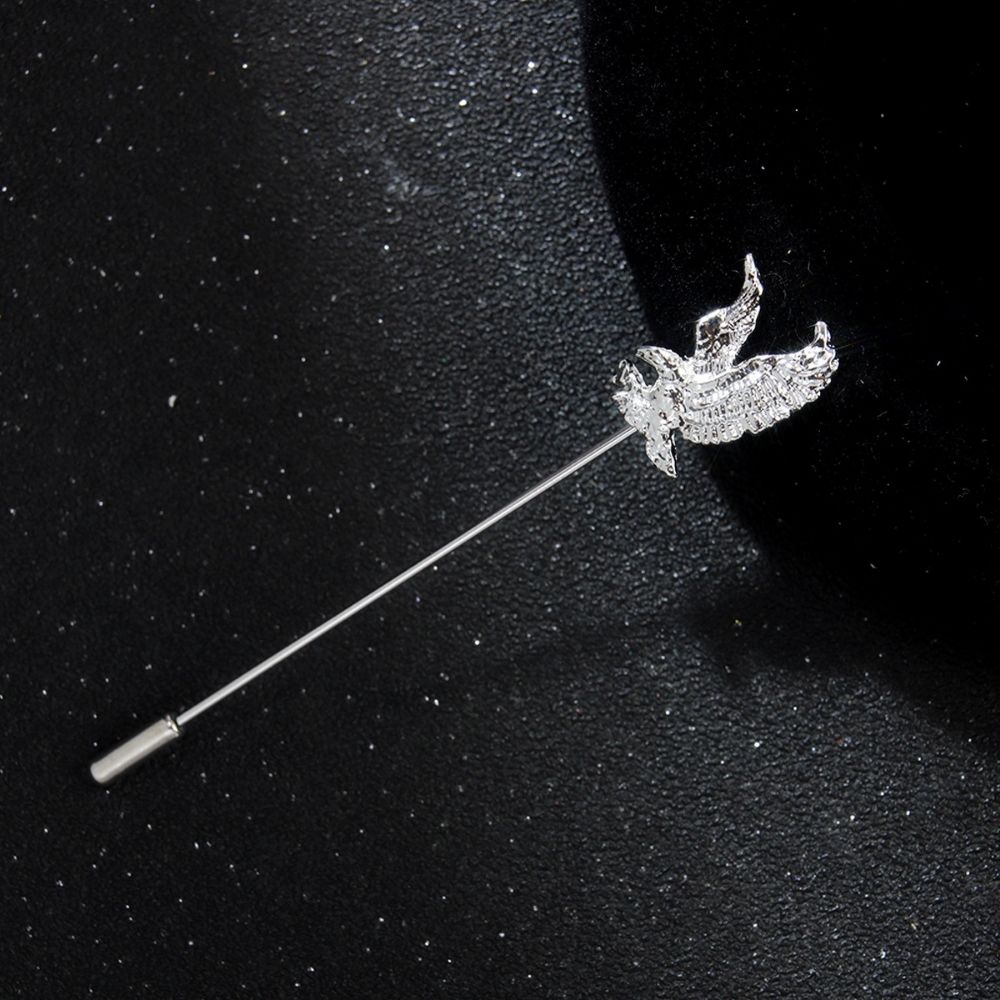 Silver Lapel Pin for Men
