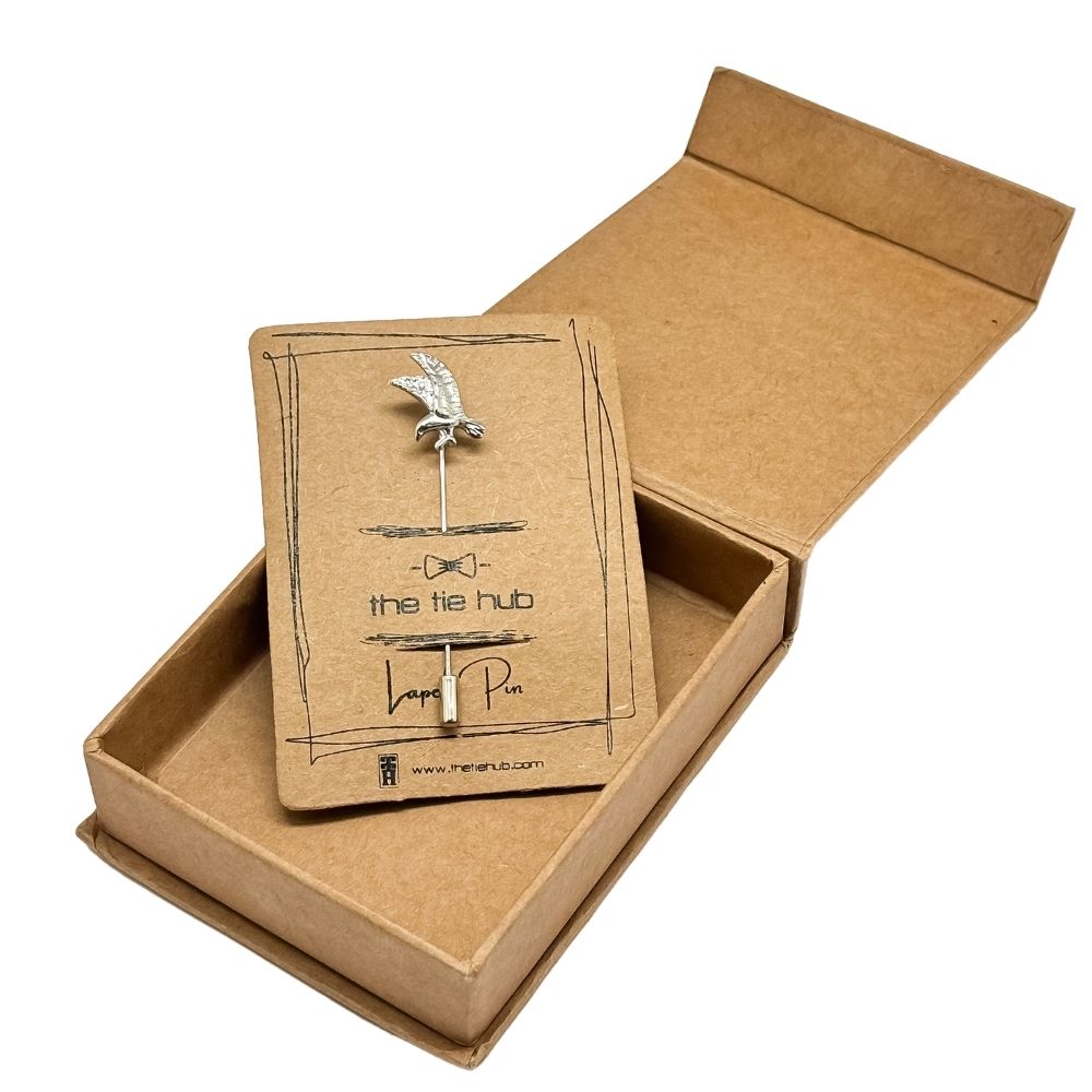 Silver Lapel Pin for Men
