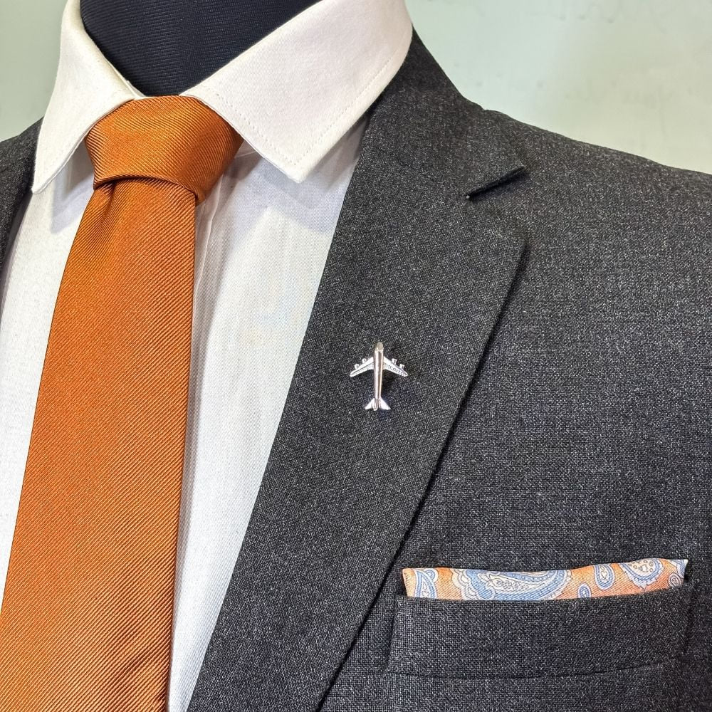 Flying Aircraft Metal Brass Lapel Pin for Men