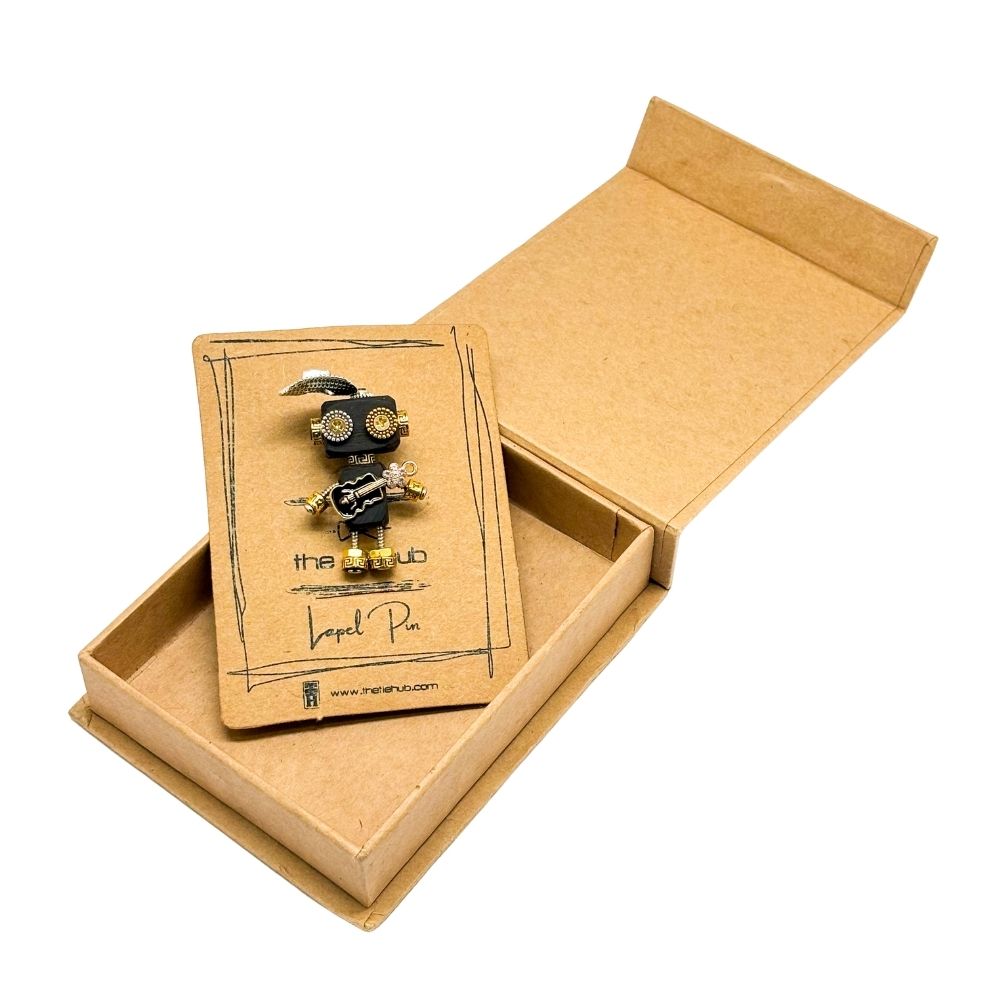 Black Lapel Pin for Men