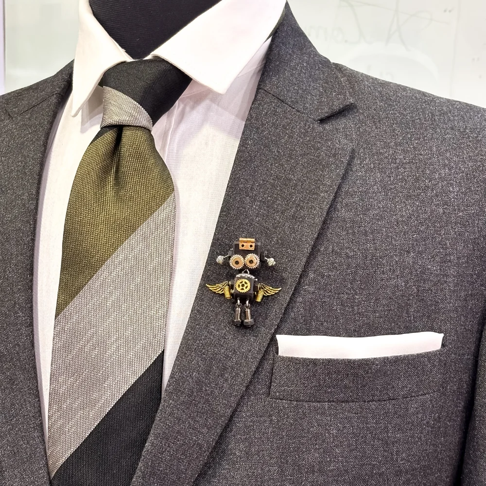 Black Lapel Pin for Men