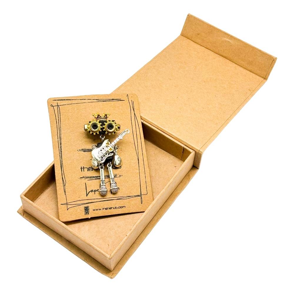 Black Lapel Pin for Men