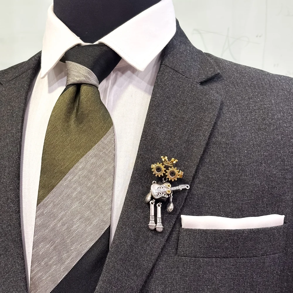 Black Lapel Pin for Men