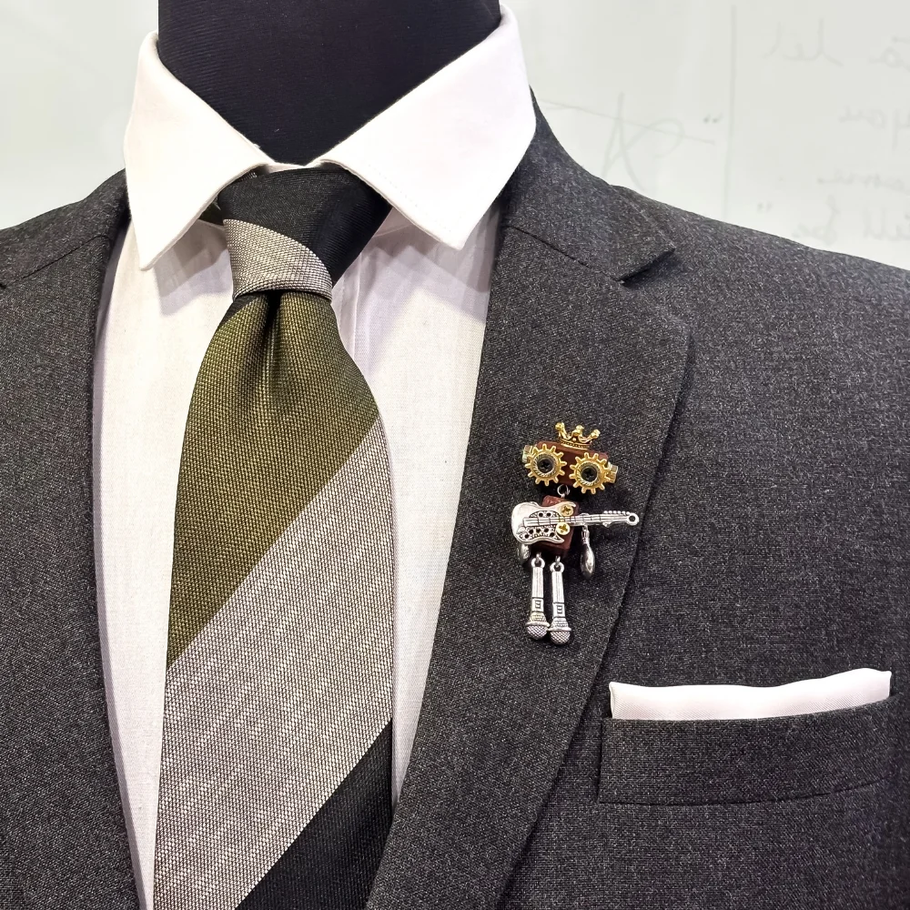 Black Lapel Pin for Men