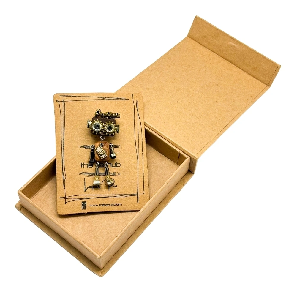Brown Lapel Pin for Men