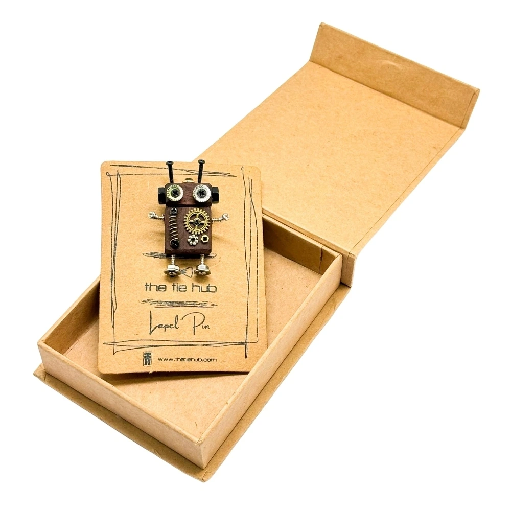 Brown Lapel Pin for Men
