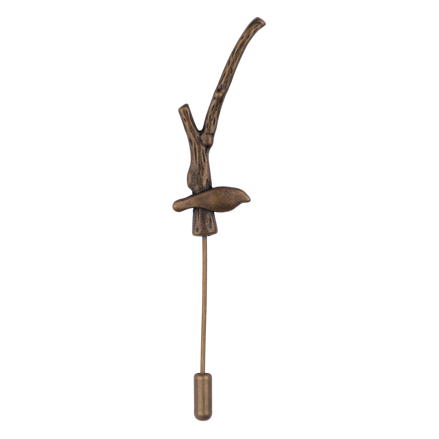 Branch Rust Brass Lapel Pin for Men