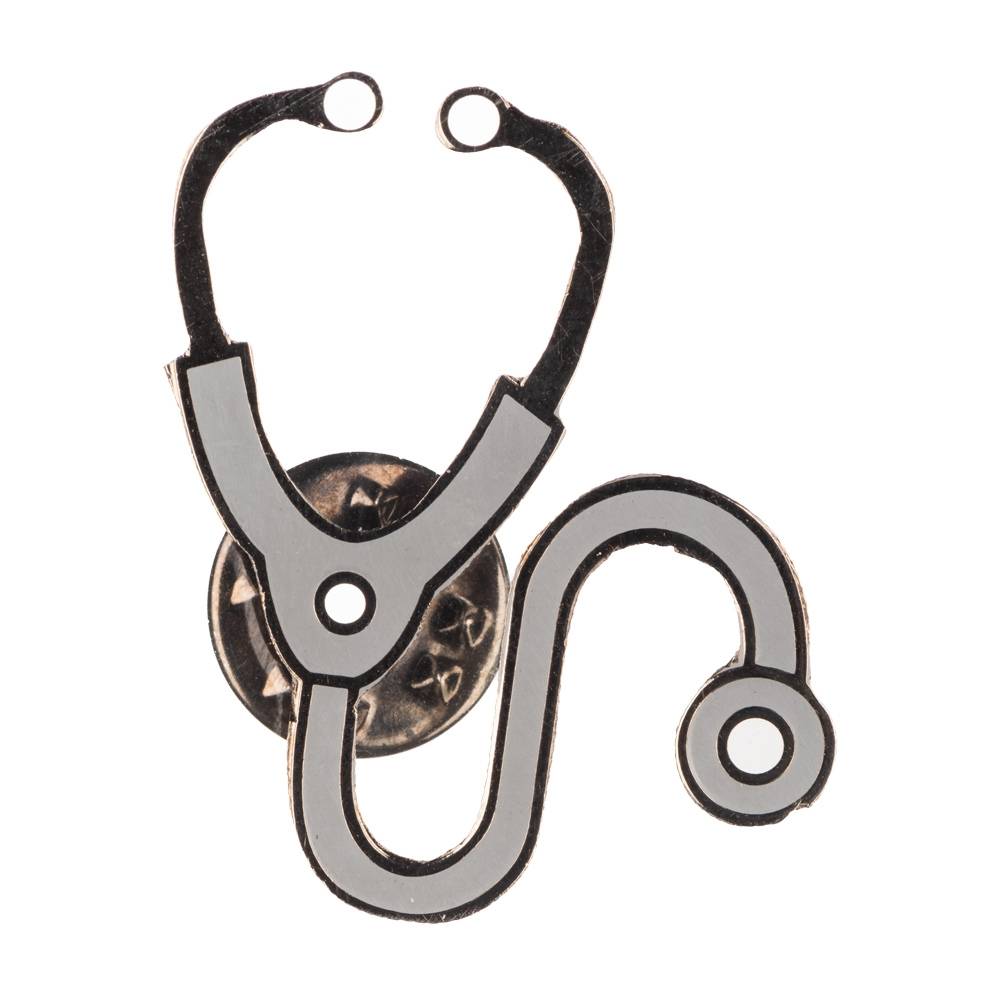 Doctor Stethoscope Lapel Pin Brooch Pack of 2 - Stylish Professional Accessories for Men and | Suits, Blazers and Jackets for Men