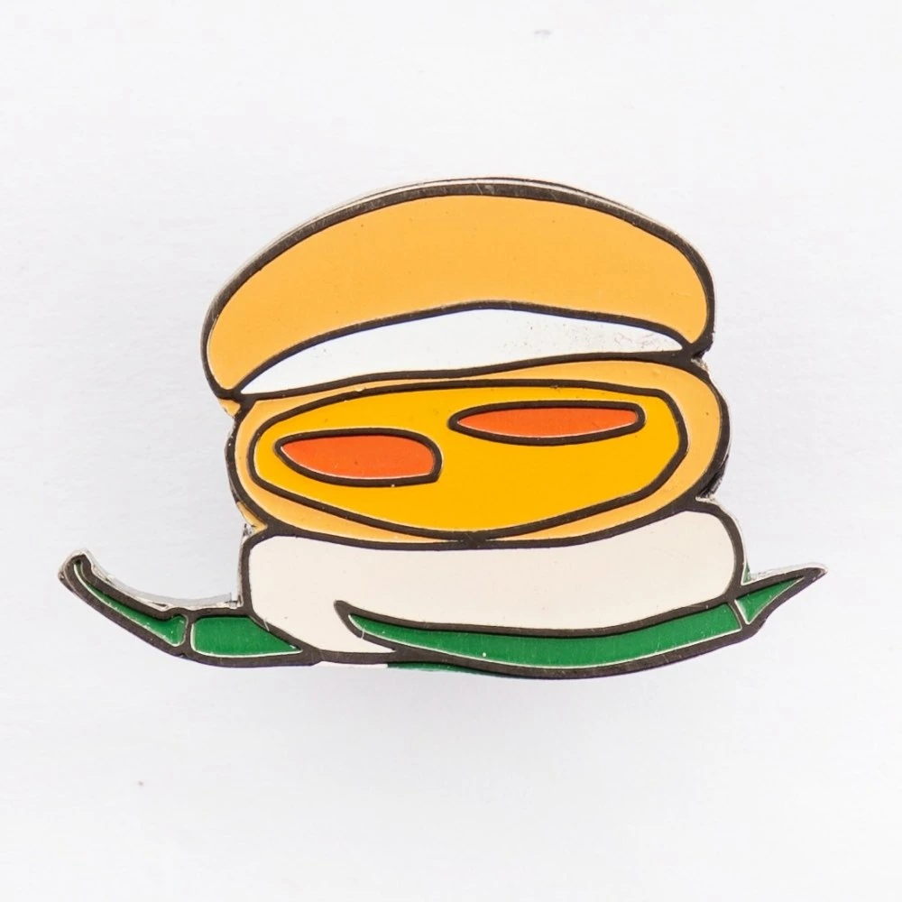 Vada Pao Lapel Pin Brass Accessory for Men