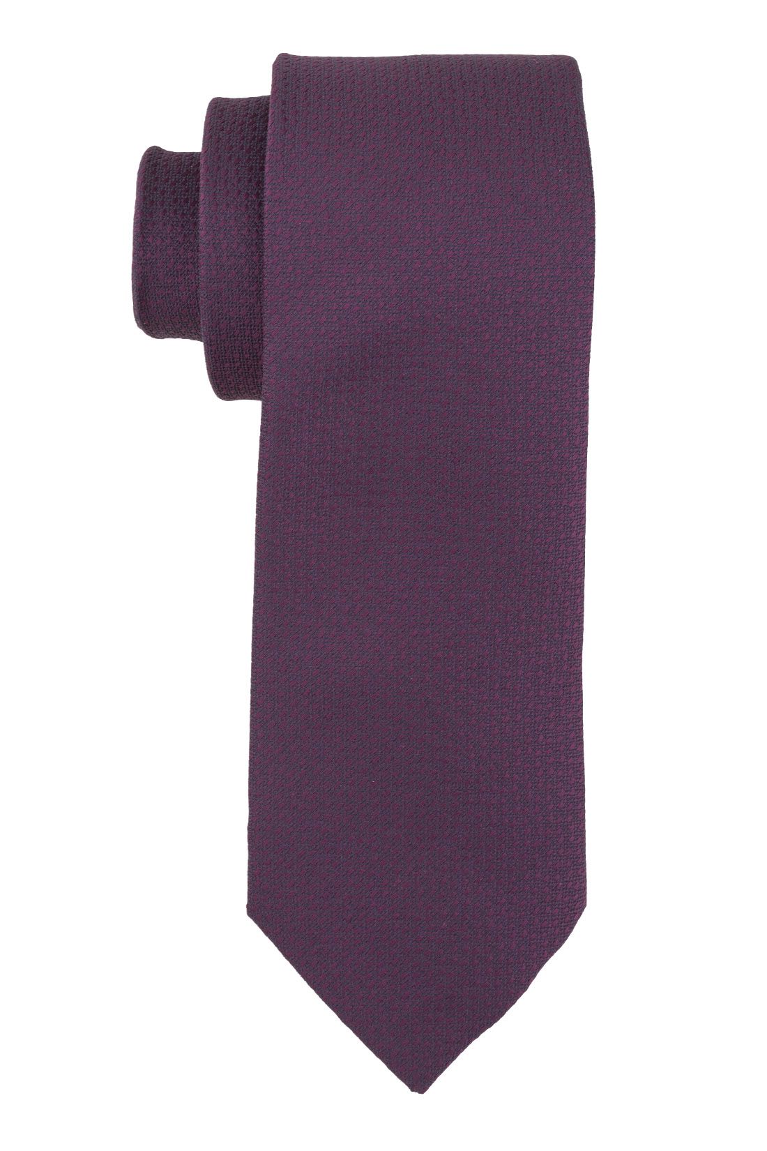 Solid Purple Microfiber Necktie for Men