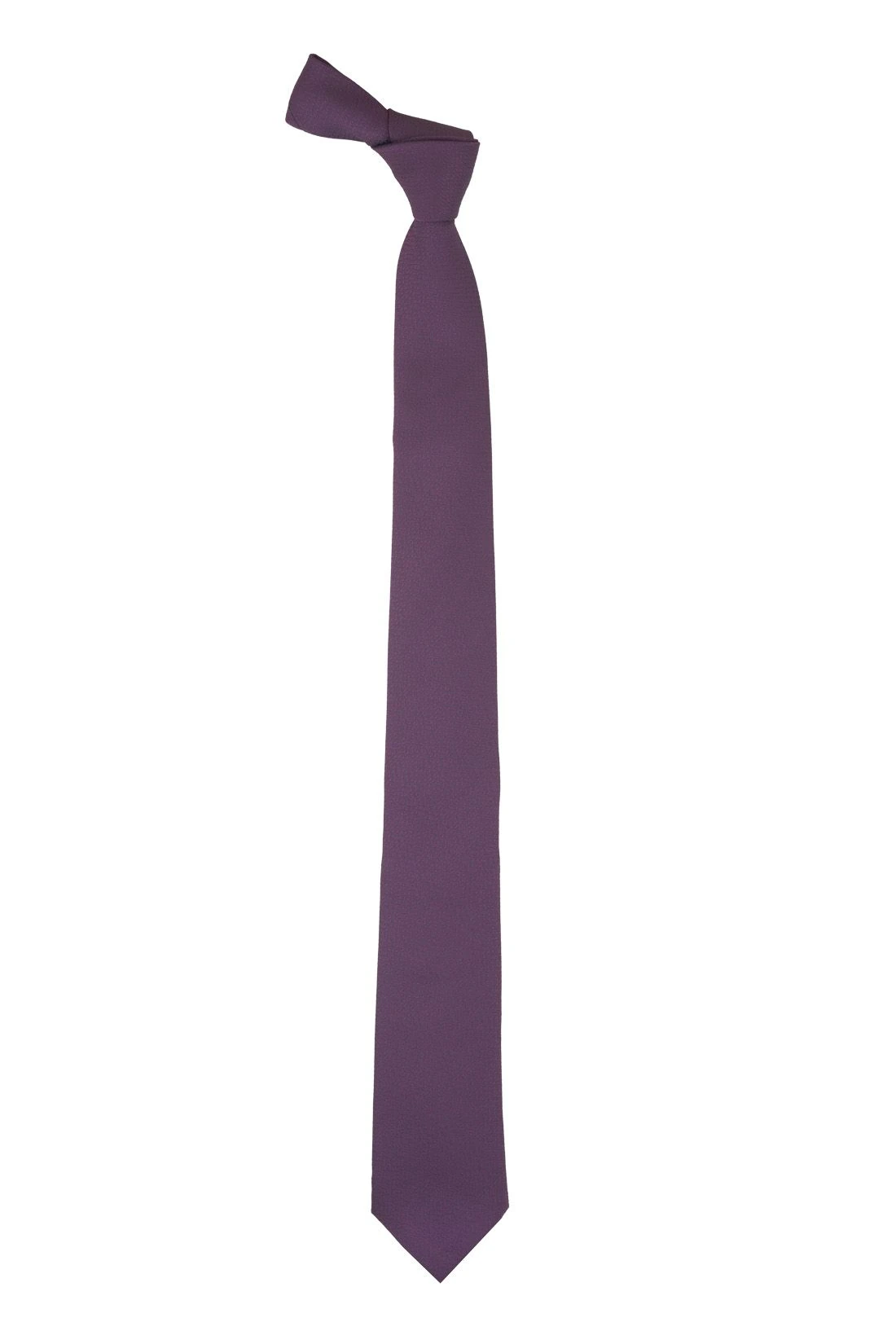Solid Purple Microfiber Necktie for Men