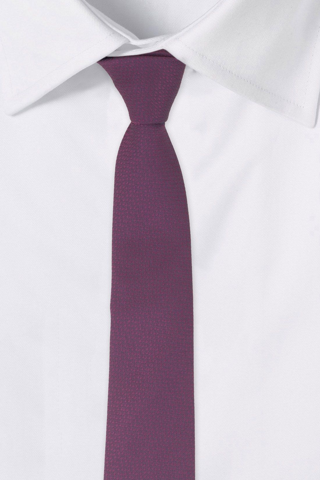 Solid Purple Microfiber Necktie for Men