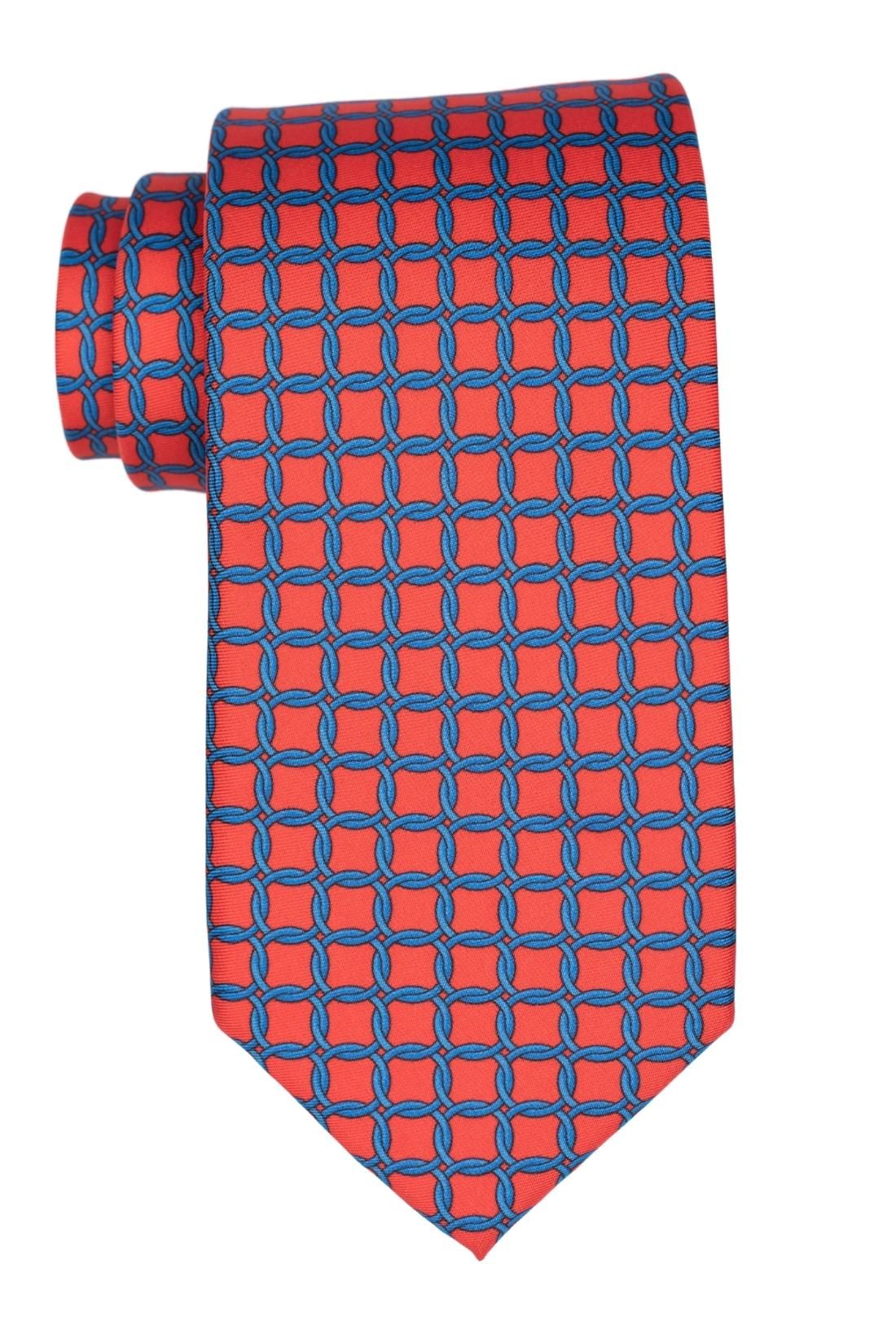 Premium Italian Como Silk Pink and Blue Necktie for Men