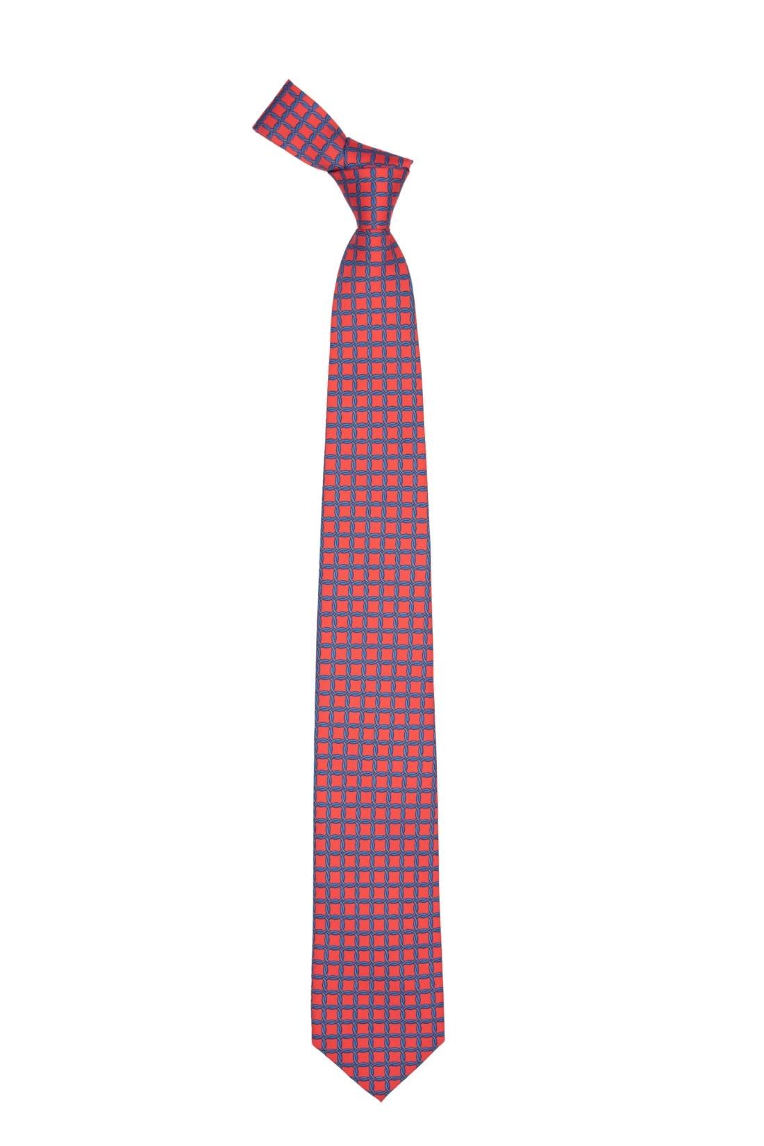 Premium Italian Como Silk Pink and Blue Necktie for Men