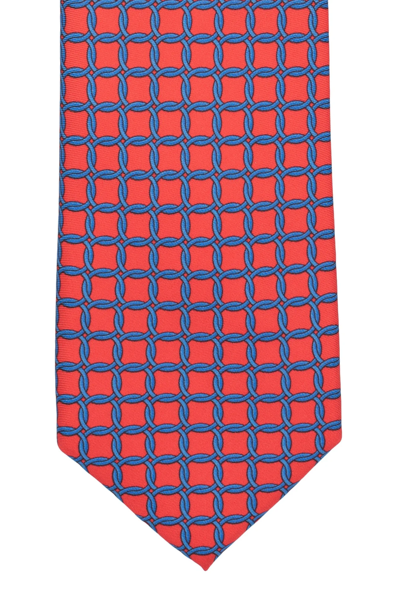 Premium Italian Como Silk Pink and Blue Necktie for Men