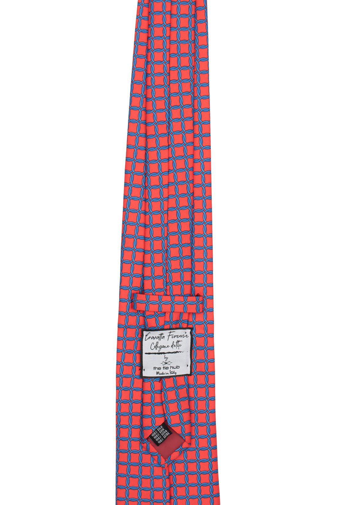 Premium Italian Como Silk Pink and Blue Necktie for Men