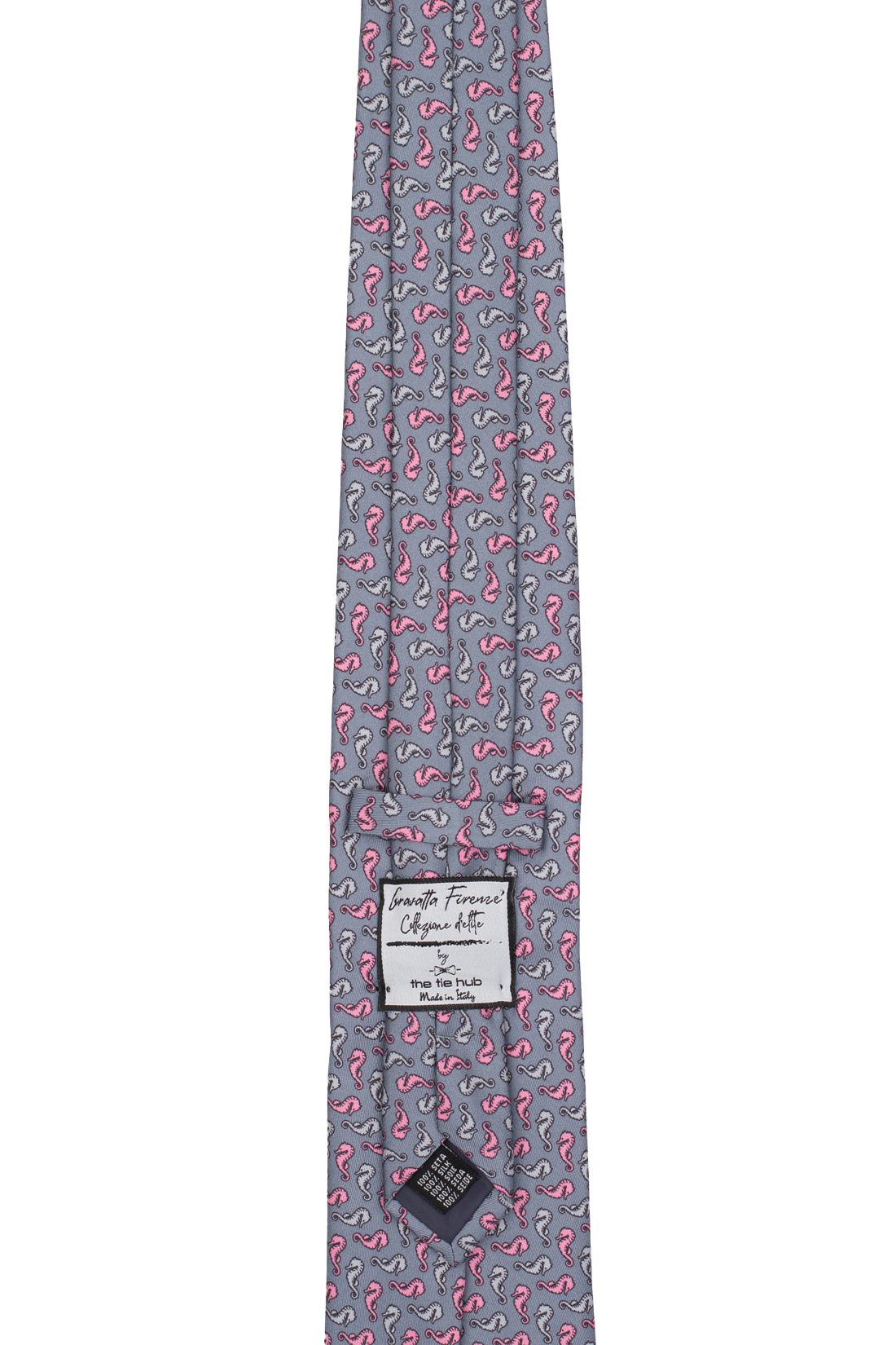 Premium Italian Como Silk Grey Necktie for Men