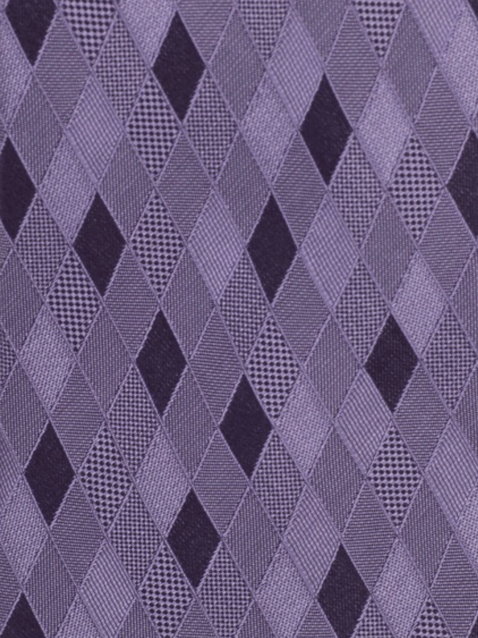 Red Checkered Silk Necktie for Men