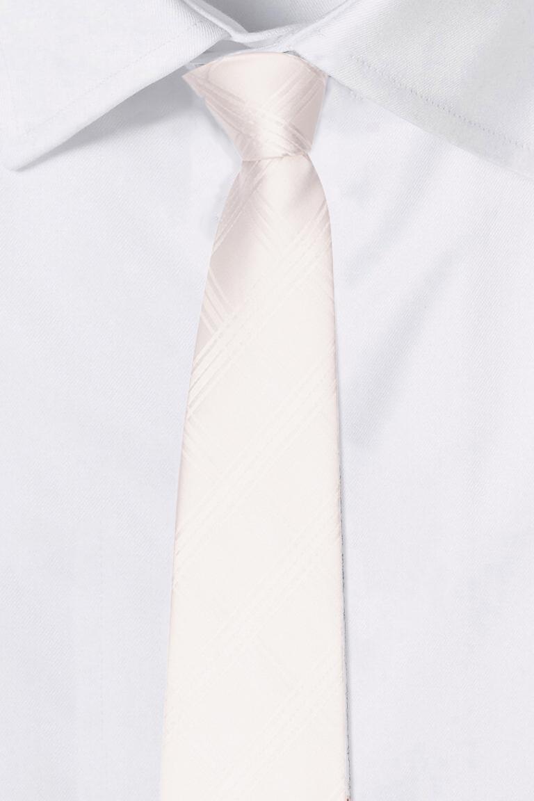 Red Checkered Silk Necktie for Men