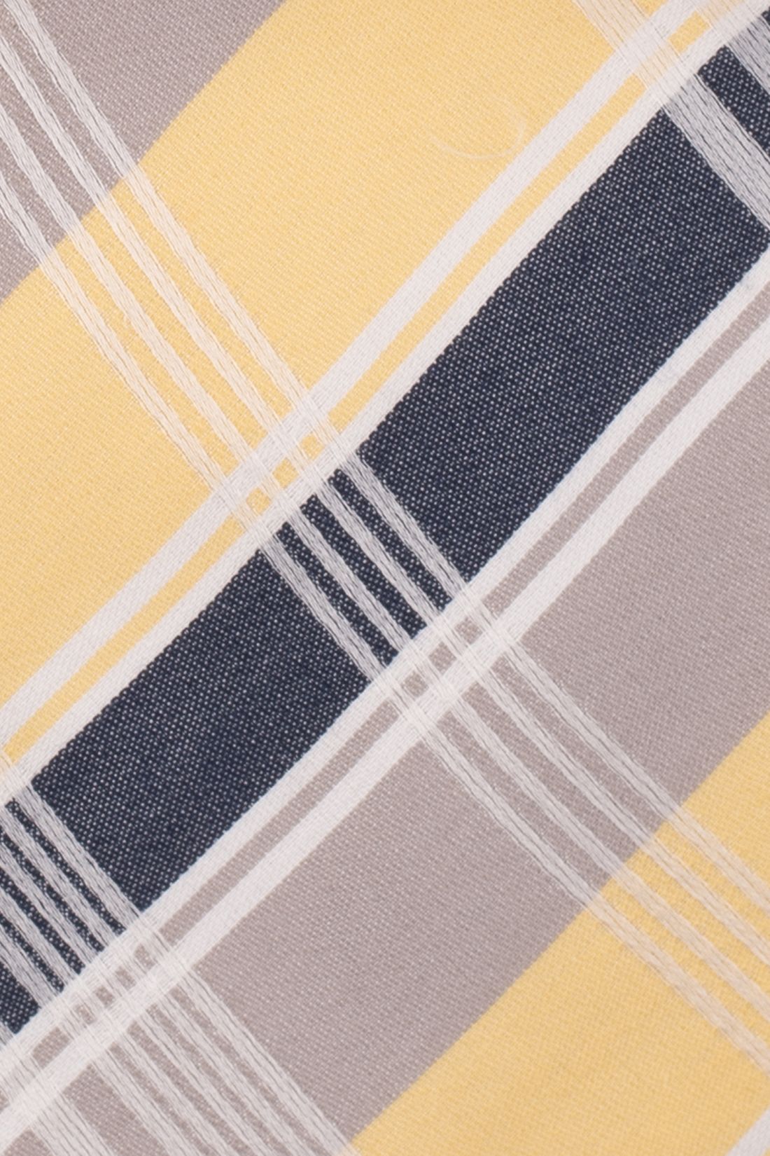 Red Yellow with Gray Checkered Silk Necktie for Men