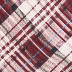 Burgundy with White Checkered Silk Necktie for Men