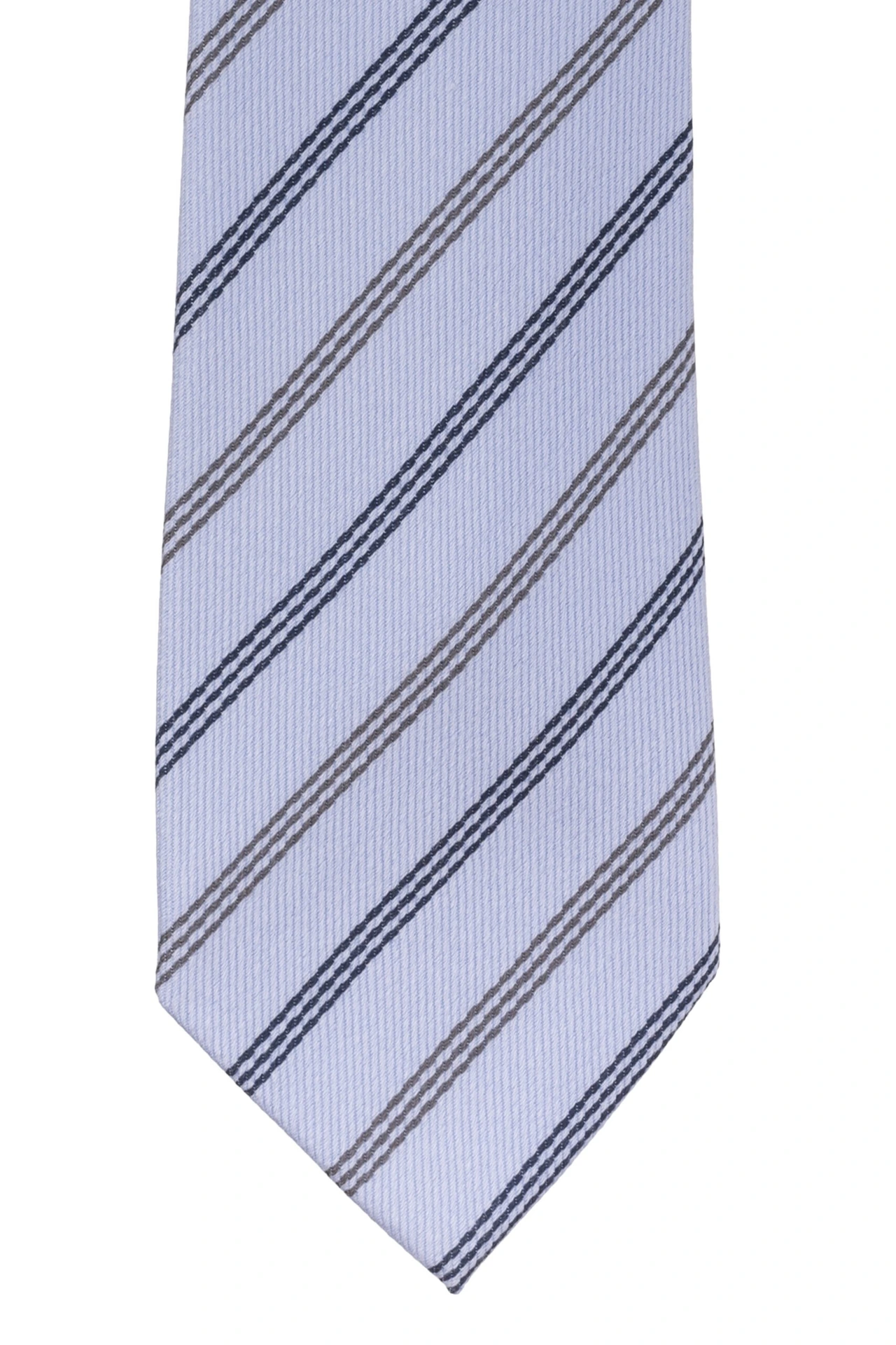 Blue Striped Silk Necktie for Men