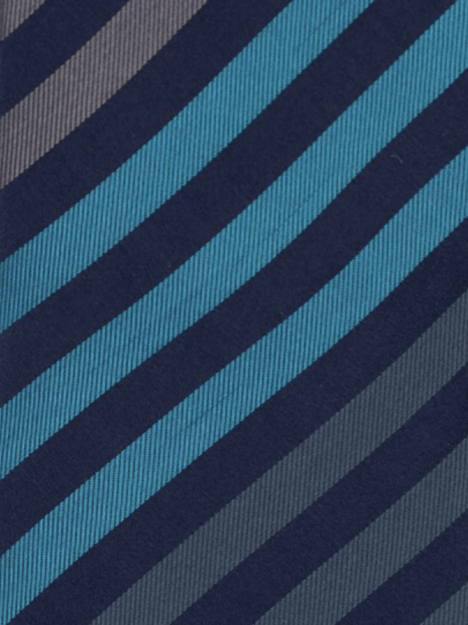 Blue Striped Silk Necktie for Men