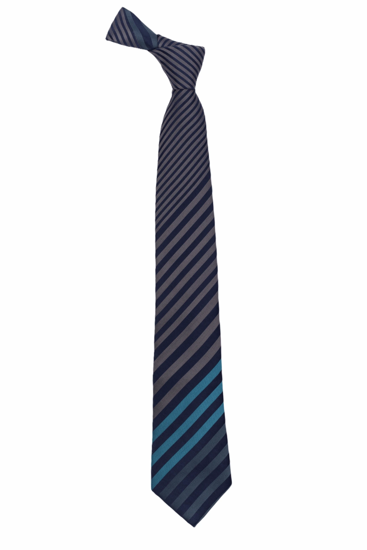 Blue Striped Silk Necktie for Men