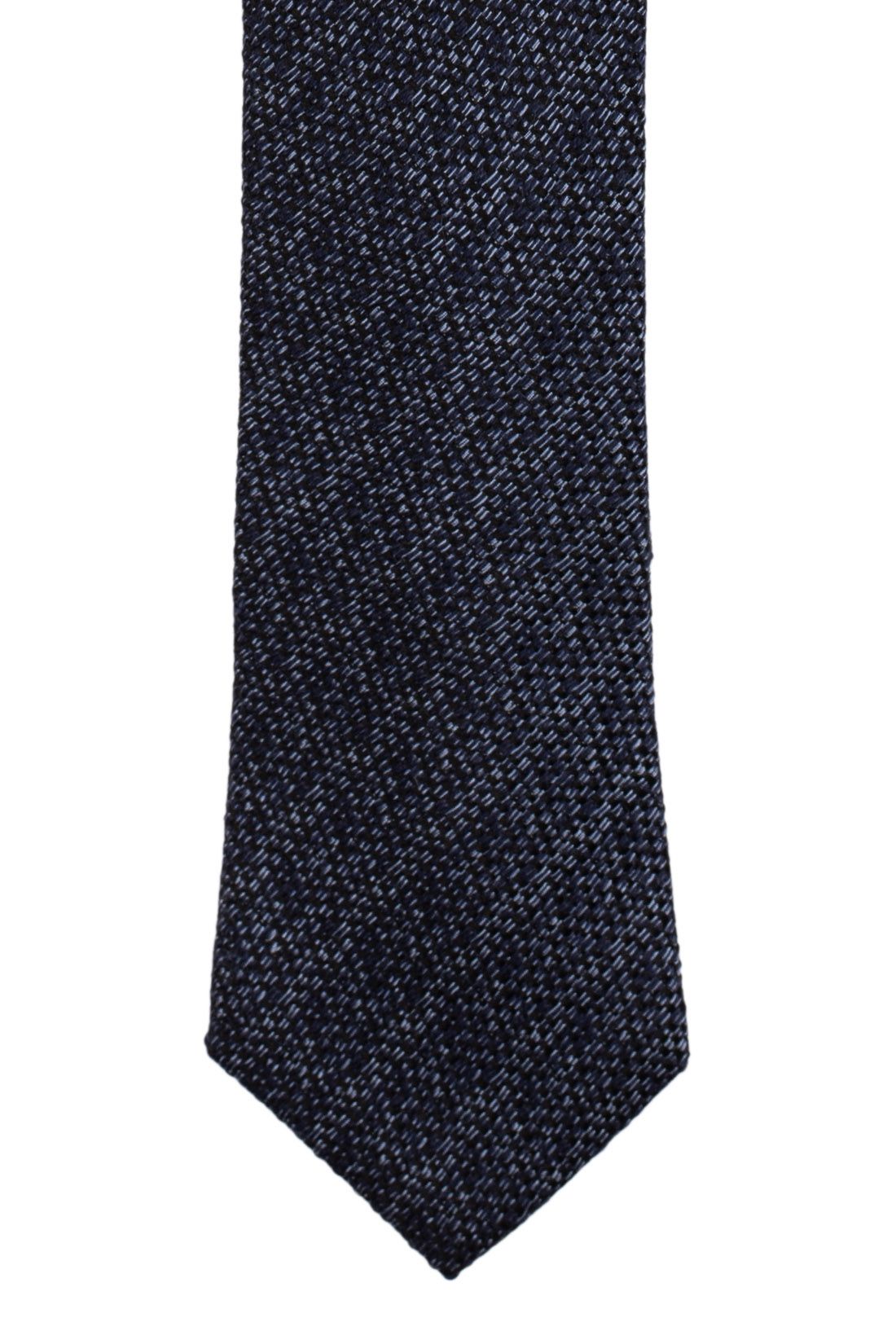 Blue Solid Silk Necktie for Men