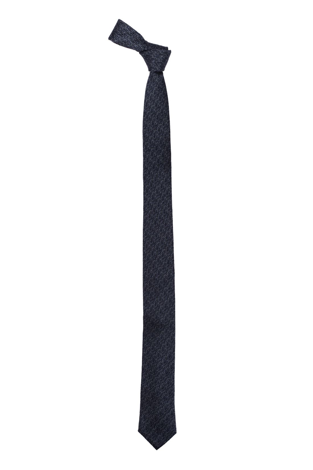 Blue Solid Silk Necktie for Men