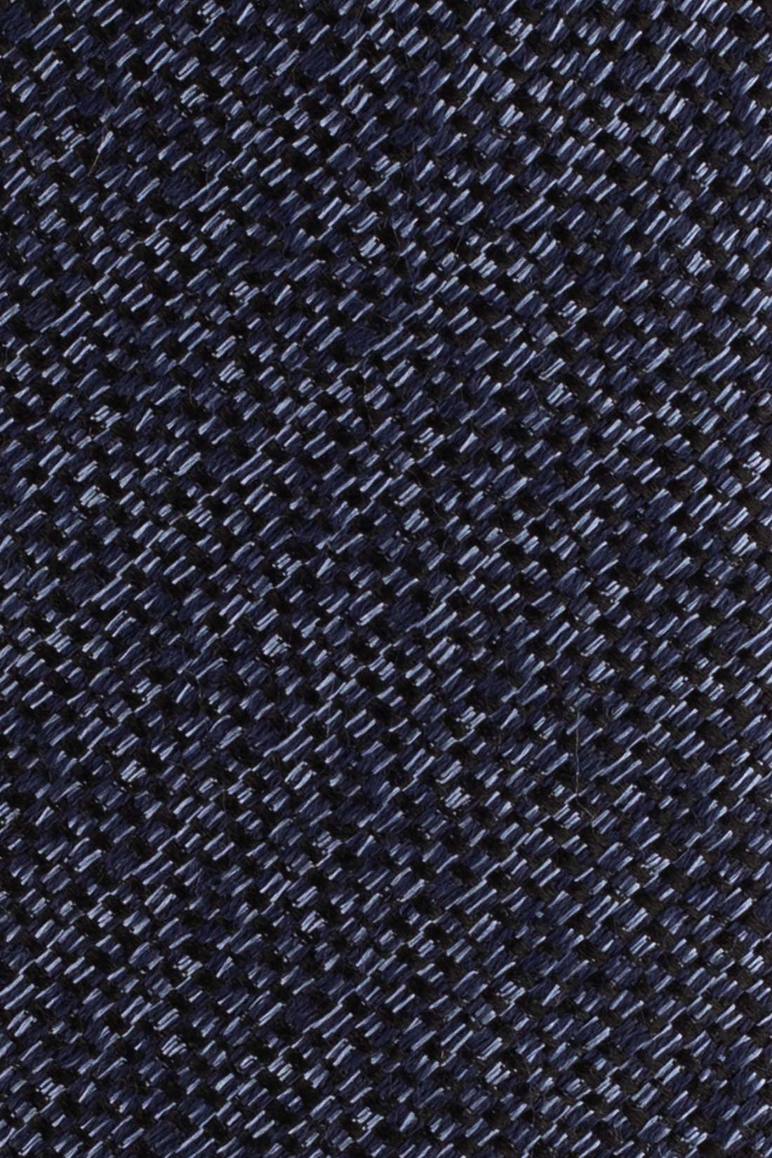 Blue Solid Silk Necktie for Men