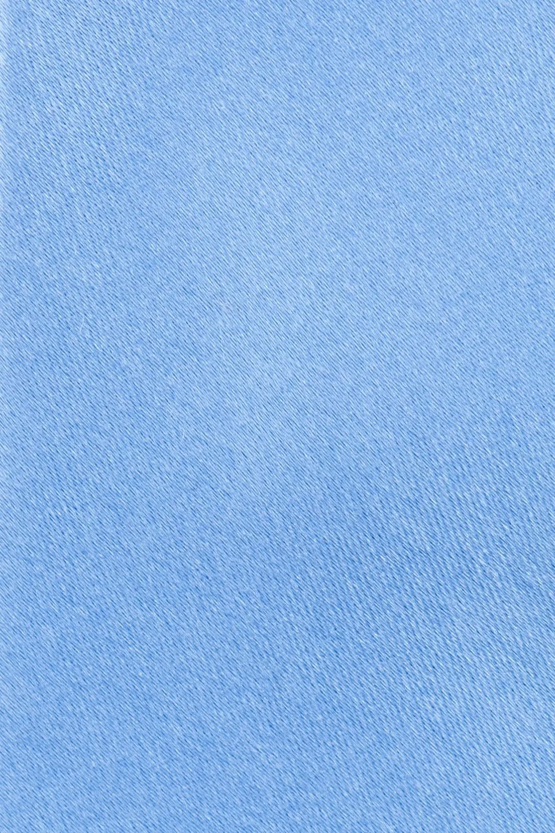 Blue Solid Silk Necktie for Men