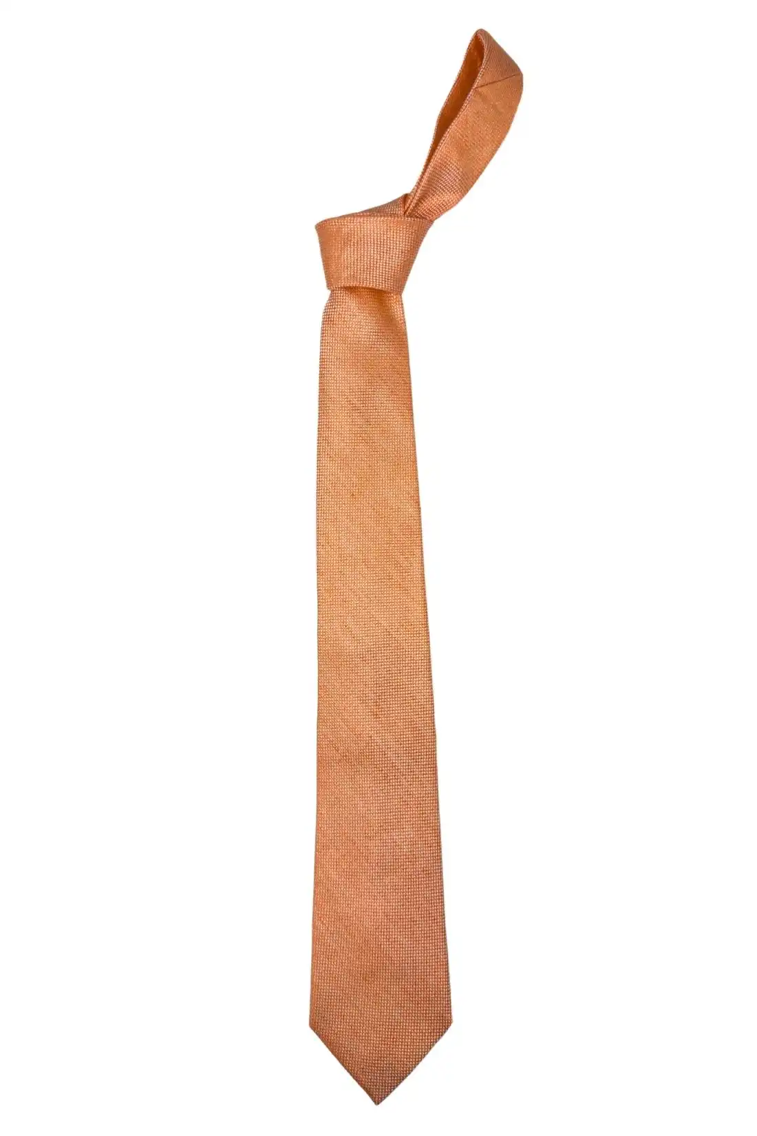 Pink Solid Silk Necktie for Men
