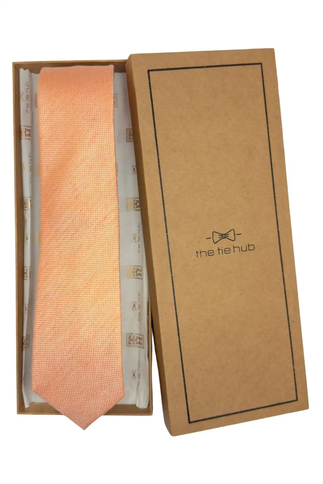 Pink Solid Silk Necktie for Men
