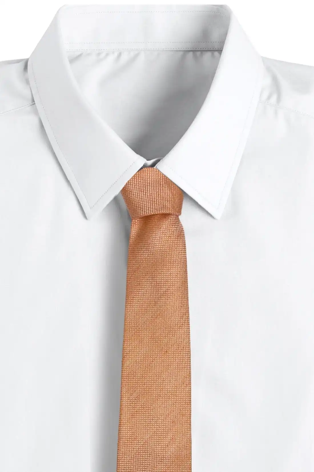 Pink Solid Silk Necktie for Men