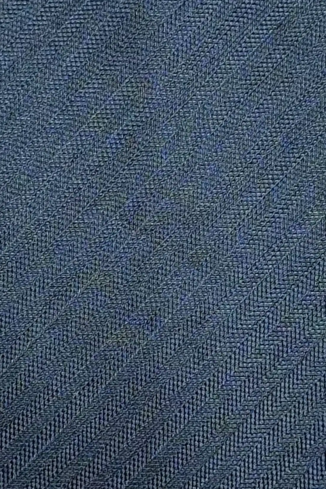 Blue Solid Silk Necktie for Men