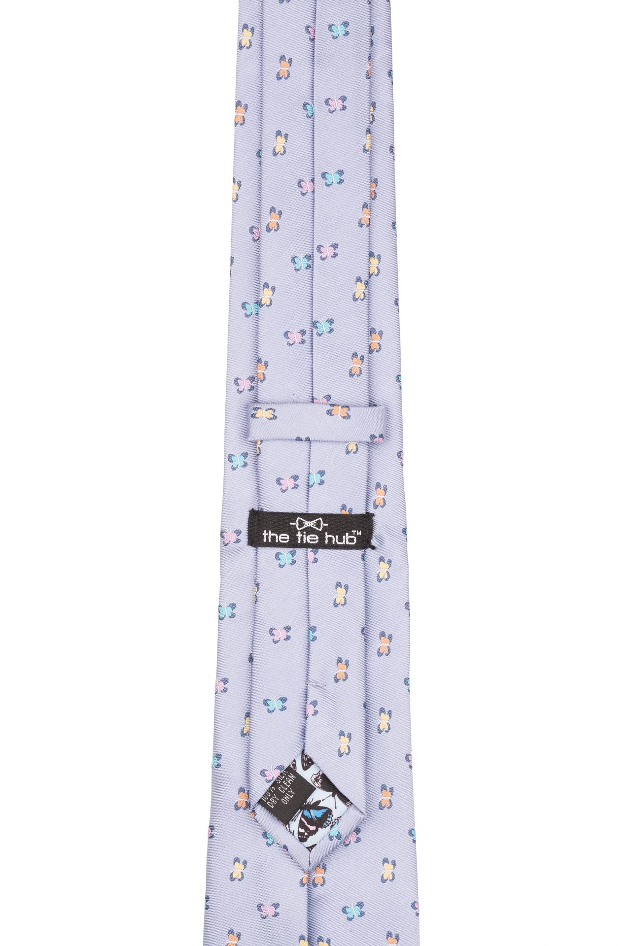 Blue Solid Silk Necktie for Men