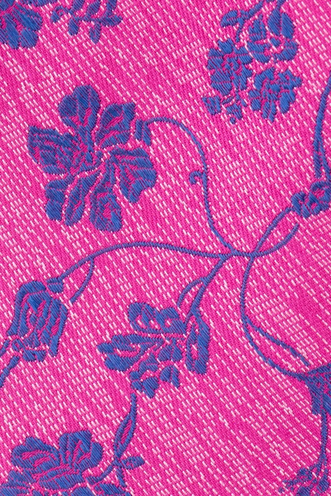 Pink Floral Silk Necktie for Men
