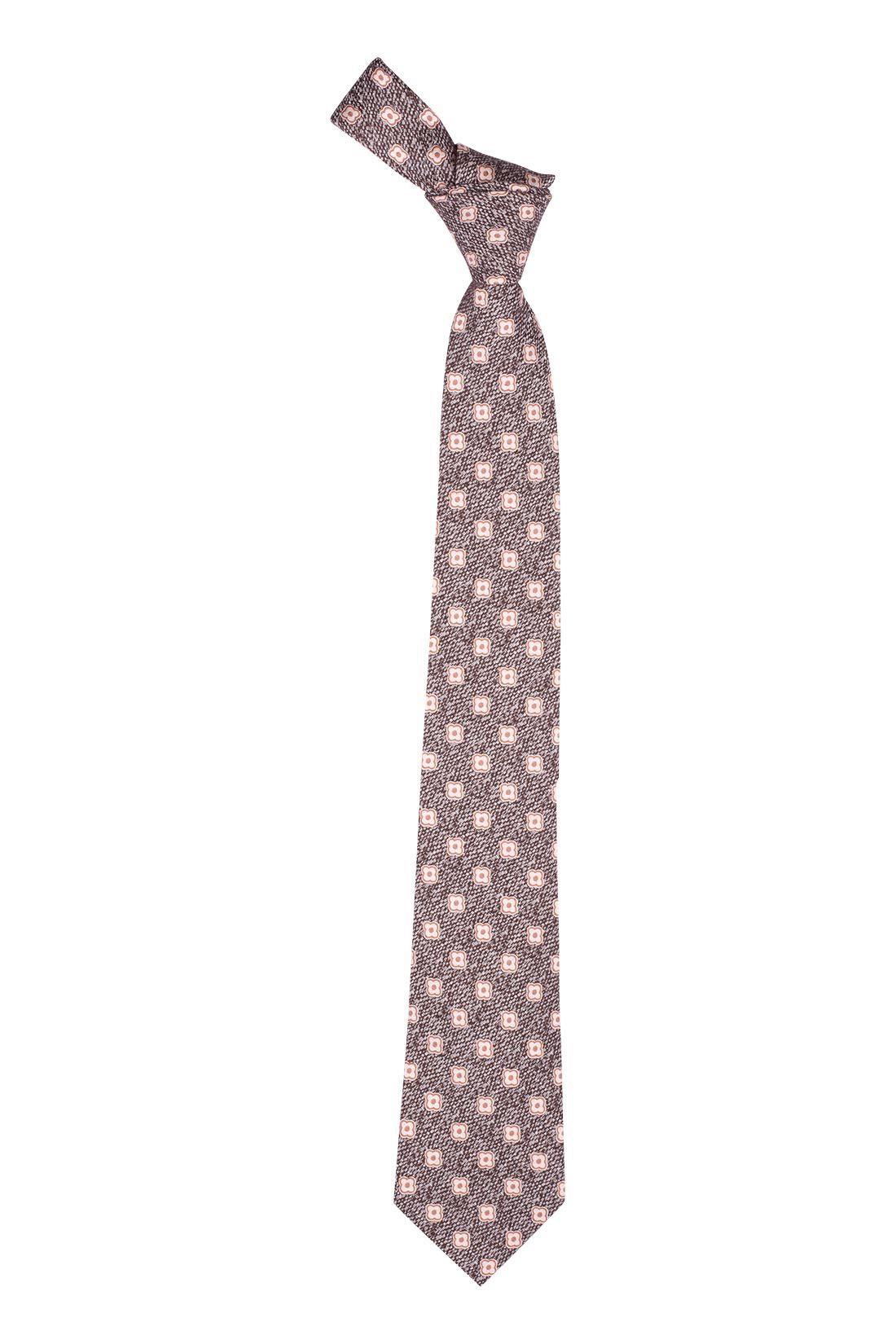 Pink Floral Silk Necktie for Men