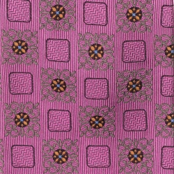 Pink Geometric Silk Necktie for Men
