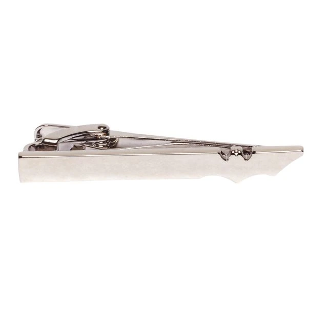 Bat Wing Silver Tie Bar for Men