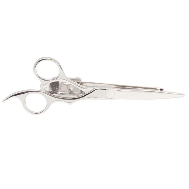 Scissor Silver Tie Bar for Men