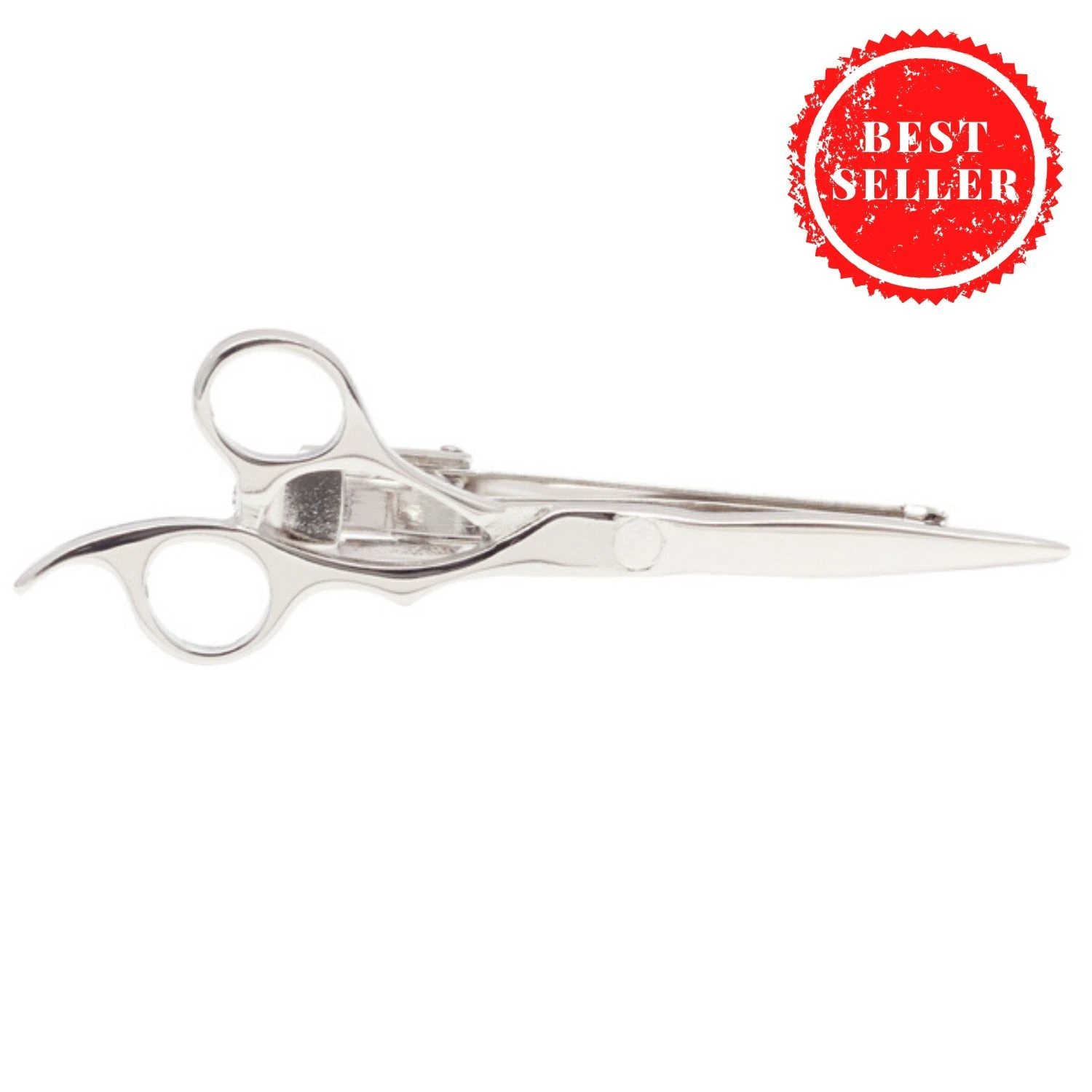 Scissor Silver Tie Bar for Men