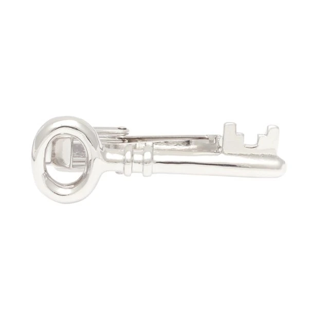 Key Silver Tie Bar for Men