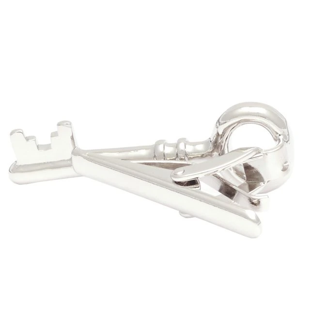 Key Silver Tie Bar for Men