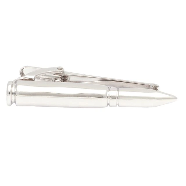 Bullet Silver Tie Bar for Men