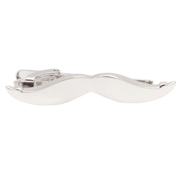 Moustache Silver Tie Bar for Men