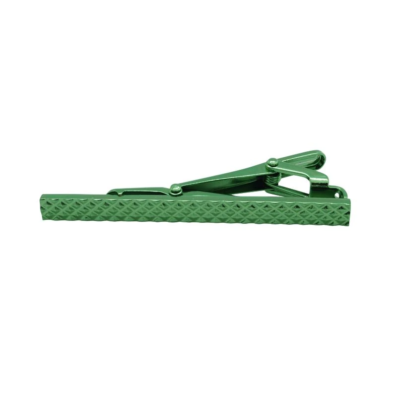 Iguna Metalic Green Tie Bar for Men